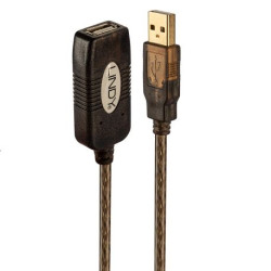 LINDY USB 2.0 Aktiv-Verlängerung Typ AA MF 20m