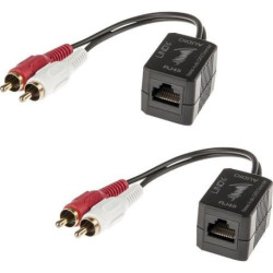 Lindy 70460 extension audio/video Émetteur AV Noir, Rouge, Blanc