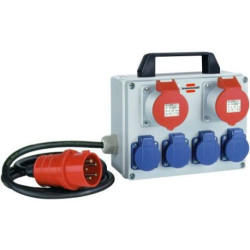 Brennenstuhl 1153650 BKV 2/4 T Micro Distributeur de Courant Compact, Multicolore