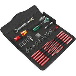 Wera 05135926001 KK W 1 Kraftform kompakt w1 Maintenance, 35 pièces, Rouge