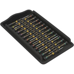 Wera `05134019001 Kraftform Micro ESD Big Pack 1 Jeu de tournevis pour l’électronique, 25 pièces
