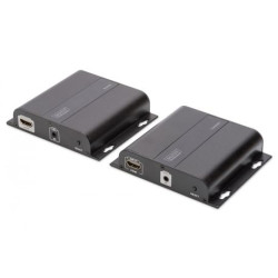DIGITUS Rallonge 4K HDMI Via Cat / IP (kit) Noir DS-55122