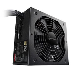 Sharkoon WPM Gold Zero 550 W - Alimentation PC, certifié PLUS GOLD, semi-modulaire