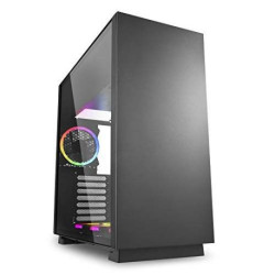 Sharkoon Pure Steel RGB Midi-Tower ATX Gaming Gehäuse, RGB LED, Seitenfenster