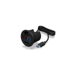 ICY BOX IB-HUB1404 Hub USB Noir
