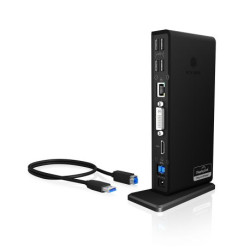 RaidSonic Icy Box IB-DK2241AC Multi DockingStation für Notebooks und PCs 20850