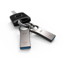 USB-Stick 64GB Silicon Power USB3.0 J80 SilverZinc Alu