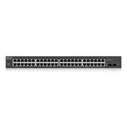 ZyXEL GS1900-48HP V2 48-Port GbE 2x SFP Smart Switch, PoE+ 170W Rackmount Metall