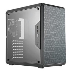 Cooler Master MasterBox Q500L - Boîtier Mini Tour ATX avec panneau latéral transparent pleine-surface, routage
