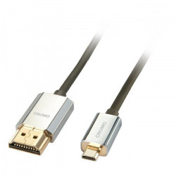LINDY Câble HDMI High Speed CROMO Slim A/D - 5m