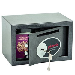 Phoenix Coffre De Sécurité Et De Dépôt Phoenix Vela SS0801KD Avec Serrure À Clef (Extra Petit)