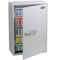 Phoenix Safe Company Phoenix Commercial KC0604E 200 Armoire à clés avec Serrure électronique, Métal, Gris