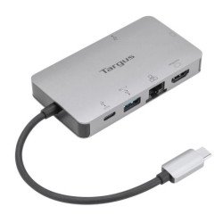 Targus DOCK419EUZ Station d`accueil USB-C avec mode alternatif DP pour un seul écran 4K HDMI/VGA avec technologie