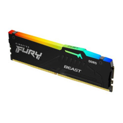 Kingston Fury Beast DDR5 RGB 16GB 5600MT/s DDR5 CL40 DIMM Mémoire pour PC de Gamer Module Simple - KF556C40BBA-16