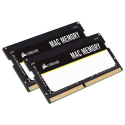 Corsair Mac Memory SODIMM 32Go (2x16Go) DDR4 2666MHz CL18 Mémoire pour Systèmes Mac, Qualifiée Apple - Noir