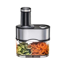 Rommelsbacher Spiralschneider EGS 80 Coupe-légumes en Spirale, 100 W, 2.5 liters, Acie...