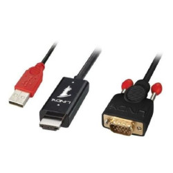﻿LINDY Câble adaptateur HDMI vers VGA - 1m