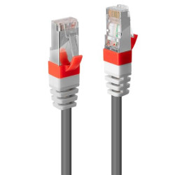LINDY Câble réseau patch cat.6A S/FTP PIMF Premium - Cuivre - 10 Gbit - 500Mhz - LSOH - 15m - Gris