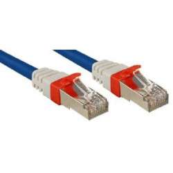 ﻿LINDY Câble réseau patch cat.6A S/FTP PIMF Premium - Cuivre - 10 Gbit - 500Mhz - LSOH - 3m - Bleu
