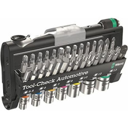 Wera 05200995001 Tools-Check Automotive 1, 38 pièces, Multicolore