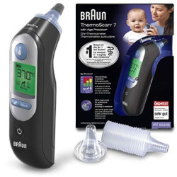 Braun Thermoscan 7 Thermomètre Auriculaire avec Age Precision, IRT6520BWE