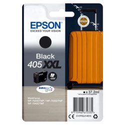 Epson 405XXL Valise Noir, Cartouche d`encre d`origine XXL Très Haute capacité, WF-7830DTWF, WF-7835DTWF,