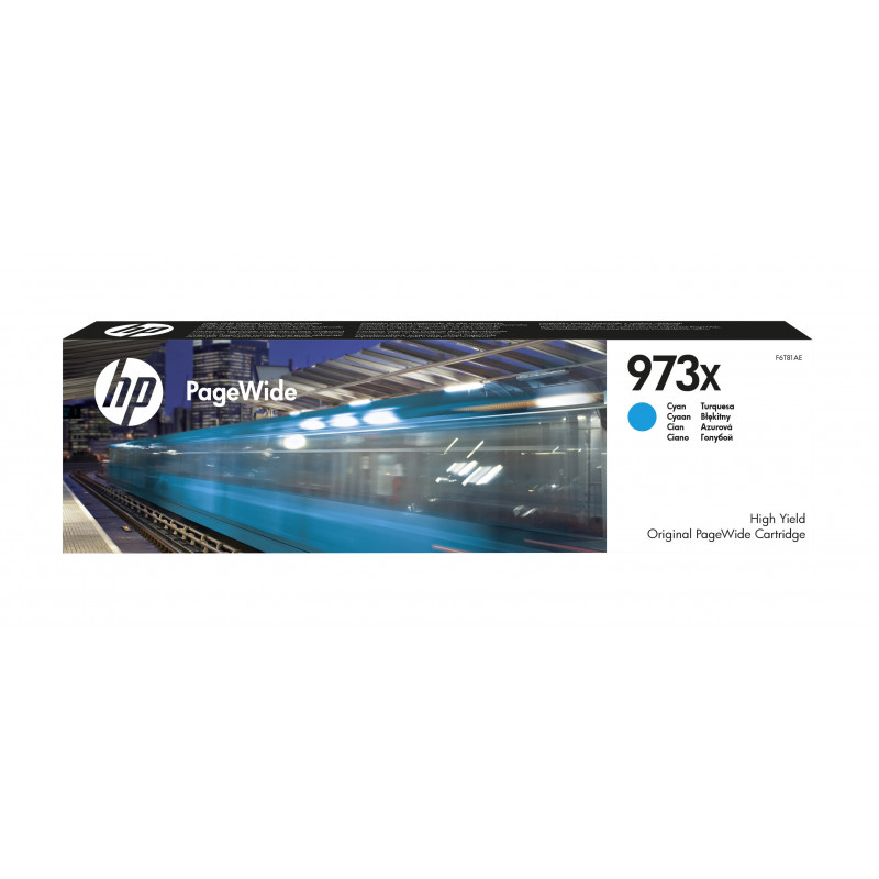 HP 973X cartouche PageWide Cyan grande capacité authentique