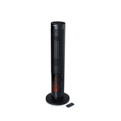 Domo Heating Tower with Chimney Effect Black Schwarz (DO7345H)