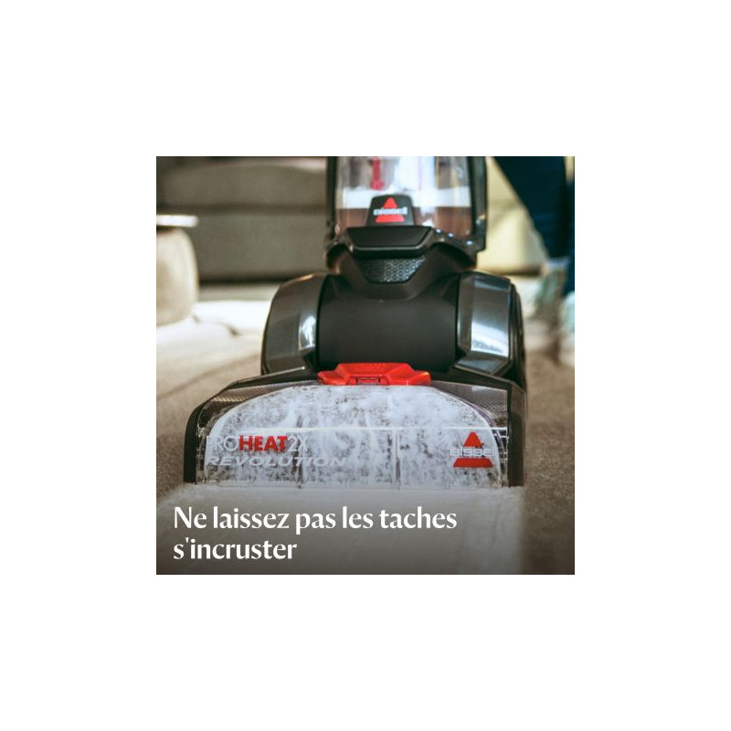 Bissell Revolution 2x ProHeat machine de nettoyage de tapis Marcher derrière Profond Rouge, Titane Bissell Revolution 2x ProHeat machine de nettoyage de tapis Marcher derrière Profond Rouge, Titane