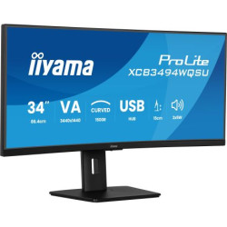 iiyama ProLite XCB3494WQSU-B1 écran plat de PC 86,4 cm (34") 3440 x 1440 pixels UltraWi...