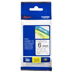 Brother TZE-Schriftbandkassette TZESchriftbandkassette TZe-111 TZe111 Transparent Black (TZE111)