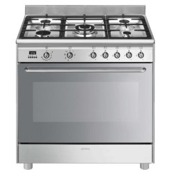Smeg - Cuisinière mixte CG90X2
