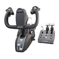 Gouvernail Pendulaire et Commandes des Gaz Thrustmaster TCA Yoke Pack Boeing Edition Xb...