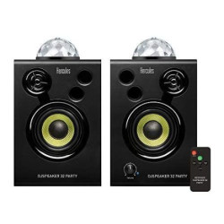 Hercules DJSpeaker 32 Party - Enceintes Actives Monitoring 2x15 watts avec lumières in...