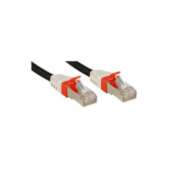 LINDY Câble réseau patch en cuivre - 6A S/FTP - PIMF Premium - 10 Gbit - 500Mhz - LSOH - 10 m - Noir