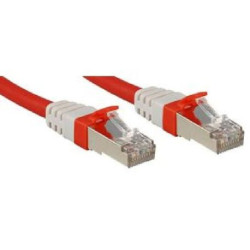 ﻿LINDY Câble réseau patch cat.6A S/FTP PIMF Premium - Cuivre - 10 Gbit - 500Mhz - LSOH - 5m - Rouge