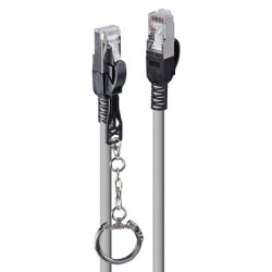 LINDY Patchkabel Cat.6A SFTP grau 5m verriegelbar