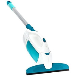 Leifheit Aspirateur à vitres Dry & Clean, set nettoyage sans trace avec lave vitre él...