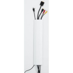 007978-ERARD SLIM Goulotte passe-câbles 1100 mm Blanche, coupable et peignable