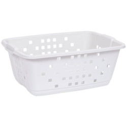 Corbeille à linge Prima 45L blanc cérusé