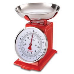 Balance mécanique 5 kg Rétro Rouge - Tradition 500