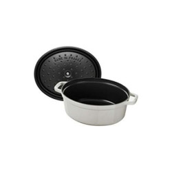 STAUB Cocotte Ovale Truffe Blanche, Taille - 31cm