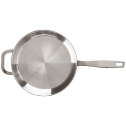Poêle inox 32 cm + contre-poignée - Maestro