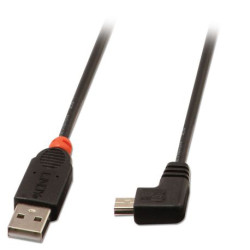 LINDY USB 2.0 Kabel Typ AMini-B 90 gewinkelt MM 0.5m