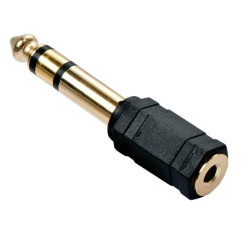 LINDY Audioadapter 3.5mm6.3mm fm vergoldet
