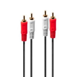 LINDY Audiokabel Stereo 2xRCA2xRCA MM 10m