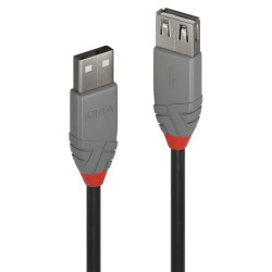 LINDY USB 2.0 Verlängerung Typ AA Anthra Line MF 5m