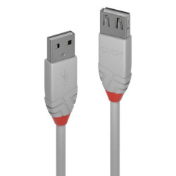 LINDY USB 2.0 Verlängerung Typ AA Anthra Line MF 2m