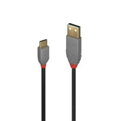 LINDY USB 2.0 Kabel Typ AC Anthra Line MM 1m