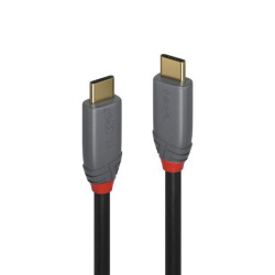 LINDY USB 3.1 Kabel Typ CC 5A PD Anthra Line MM 1m